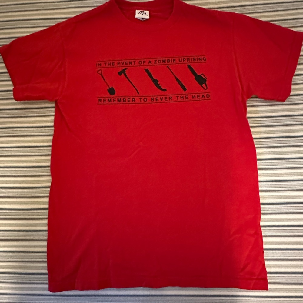 Red Zombie Uprising T-shirt Small